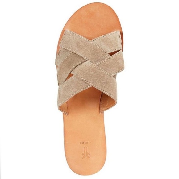 Frye Women's Carla Criss Cross Open Toe Sandal Size 7.5 - Picture 1 of 9